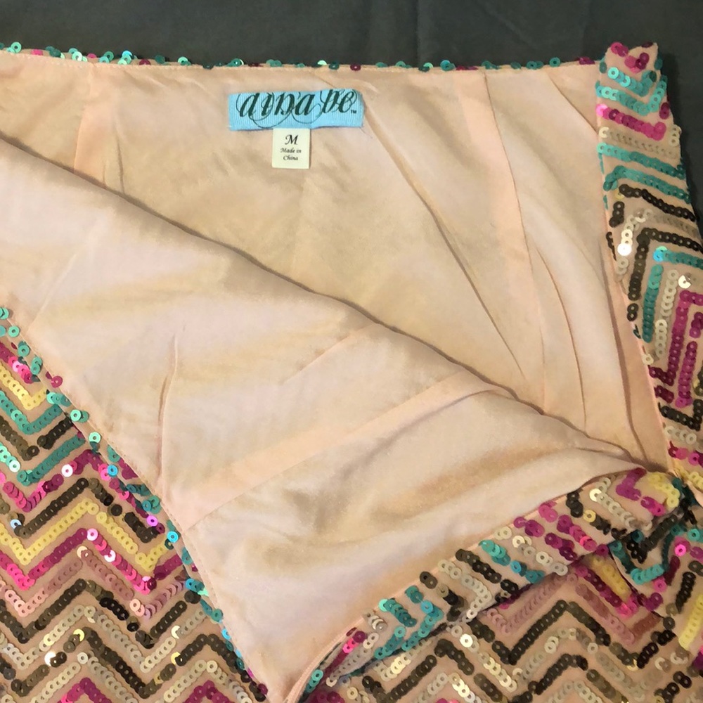 Sequin Mini-Skirt - Picture 2 of 3